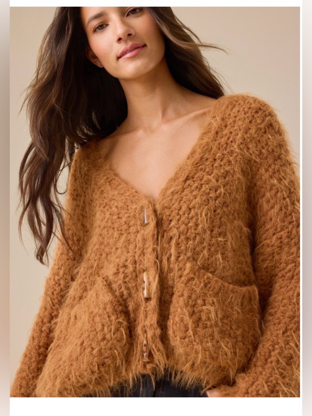 Christie Fuzzy Cropped Cardigan